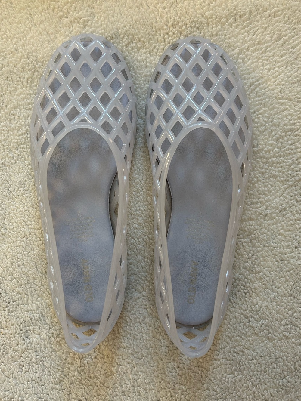 Old Navy Jelly Lattice Ballet Flats SIZE 8 Blue